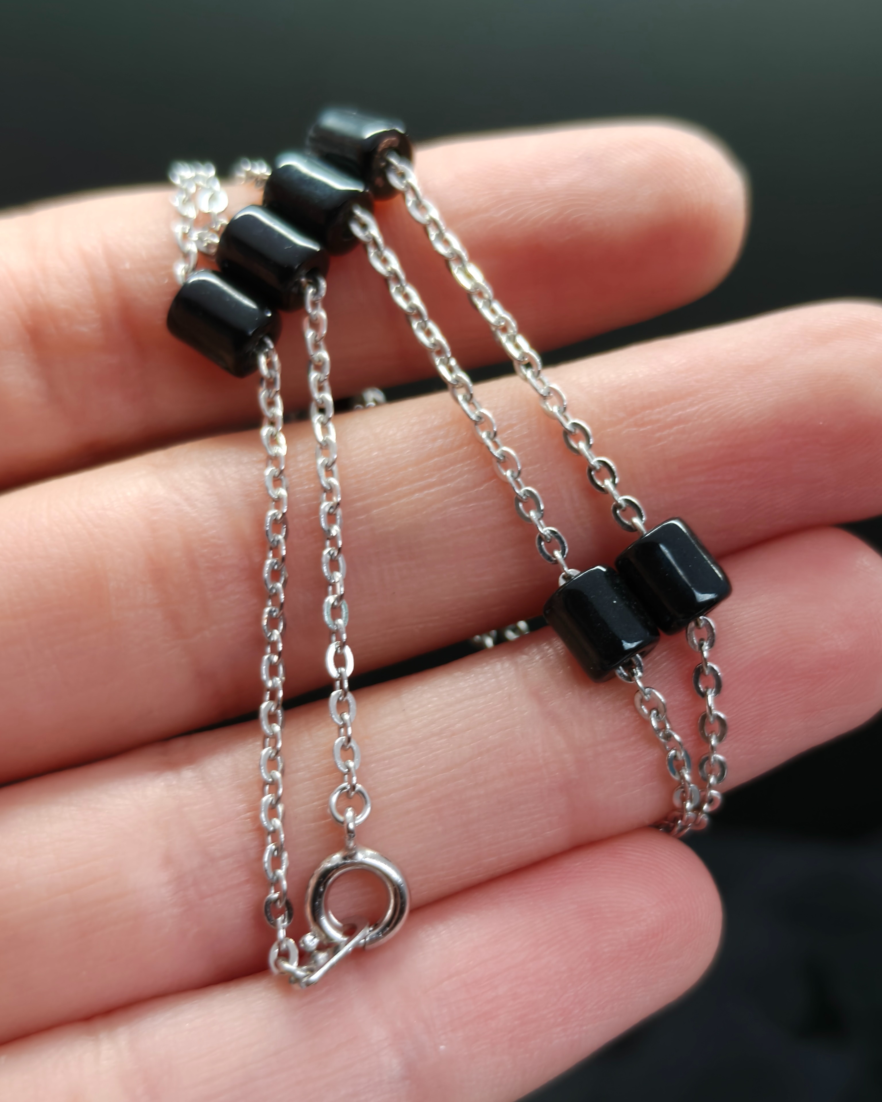 Magnetic Hematite Necklace from Nakagawa Corporation (alternate view)