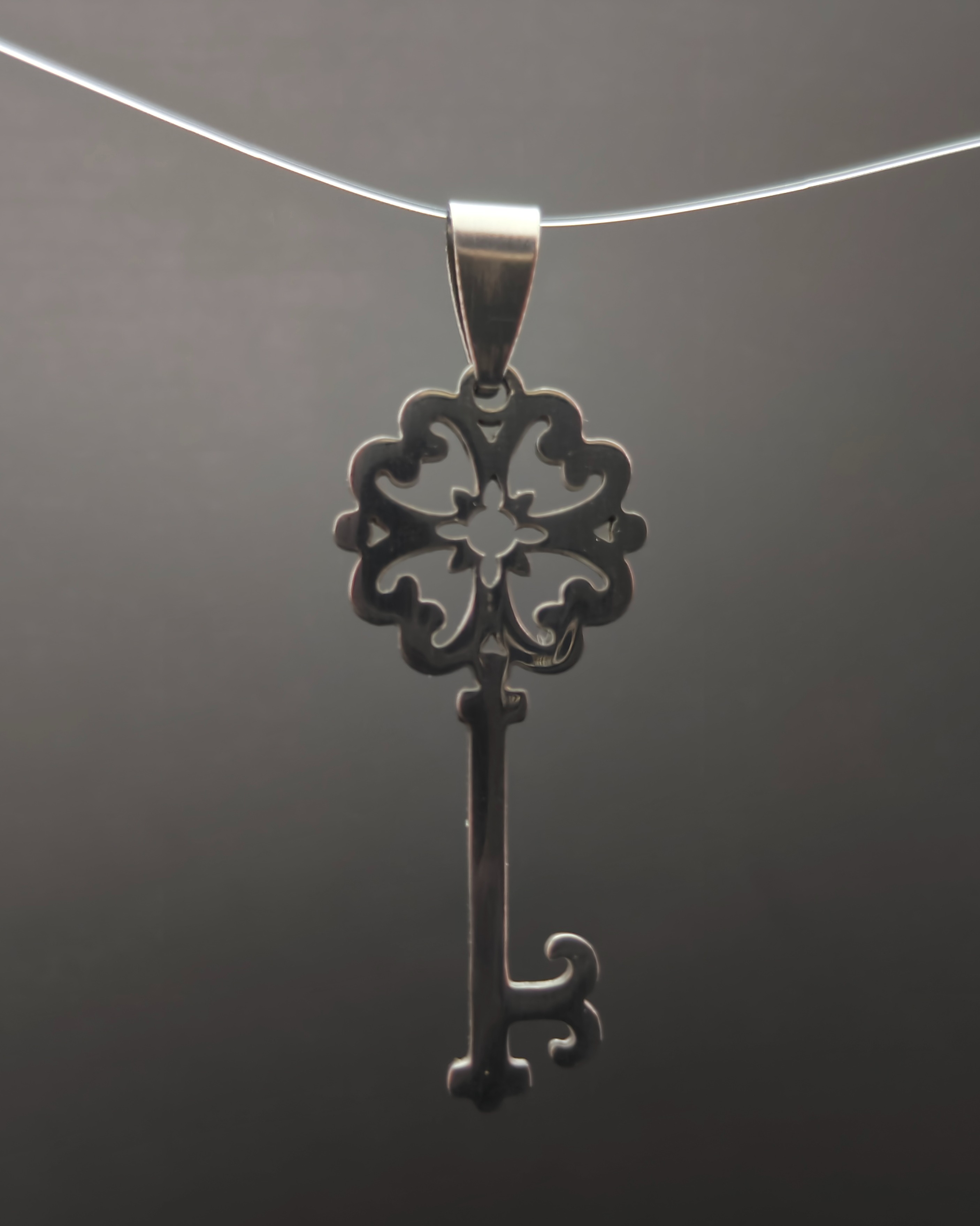 Antique key pendant